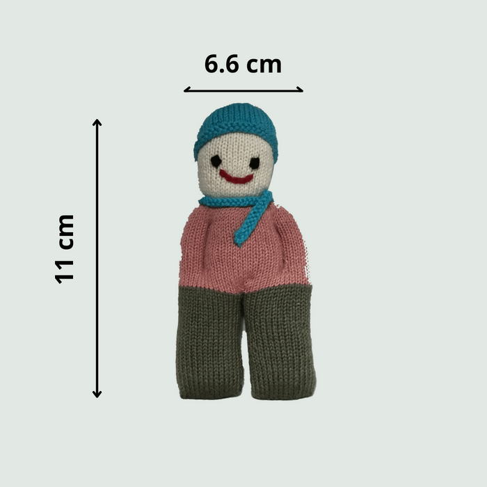 Mr. Happy - The Doll Hand Knitted Stuffed/Plush/Soft Toy | 100% Organic | Health-pro - Mojopanda Organic  Store