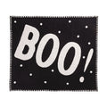 Mudpie- Black Boo Chenille Blanket #81000008