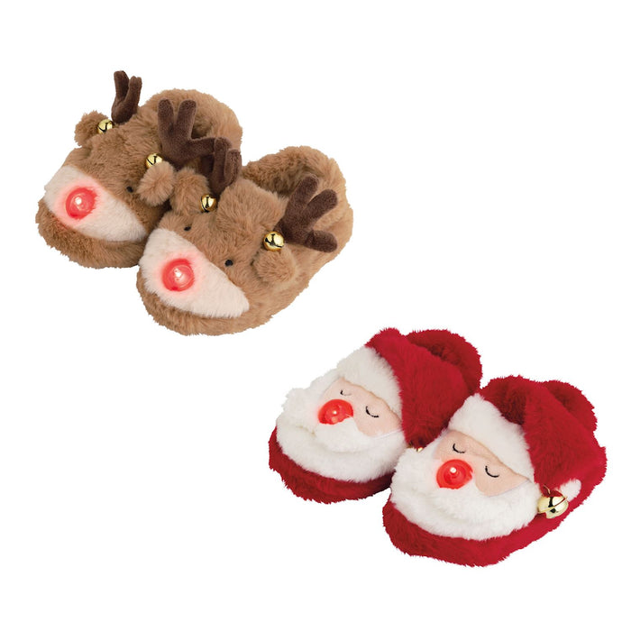 Mudpie- Light-Up Christmas Slippers #12600387