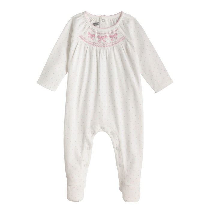 Mudpie- Pink Smocked Sleeper #12150270