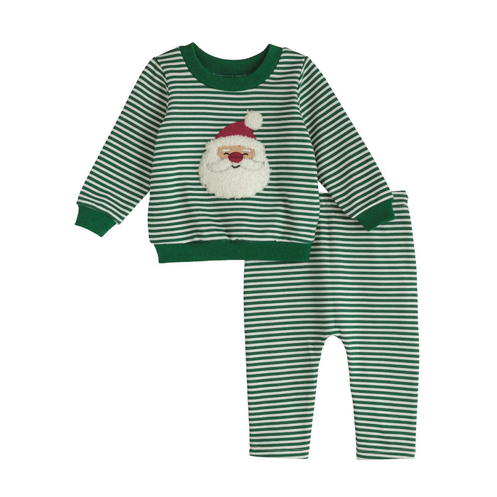 Mudpie- Santa Stripe Two-Piece Set #11890081