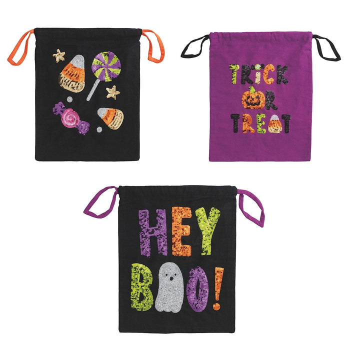 Mudpie- Sequin Halloween Treat Pillowcases #10010172