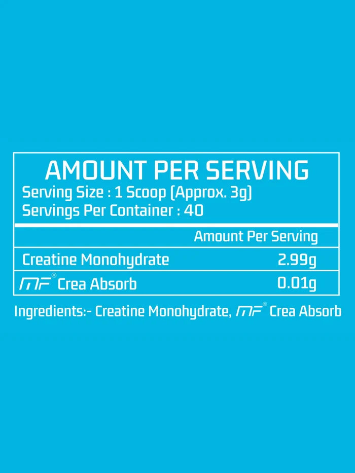MYFITNESS 100% Micronized Creatine Monohydrate Unflavoured 240g (Pack of 2)