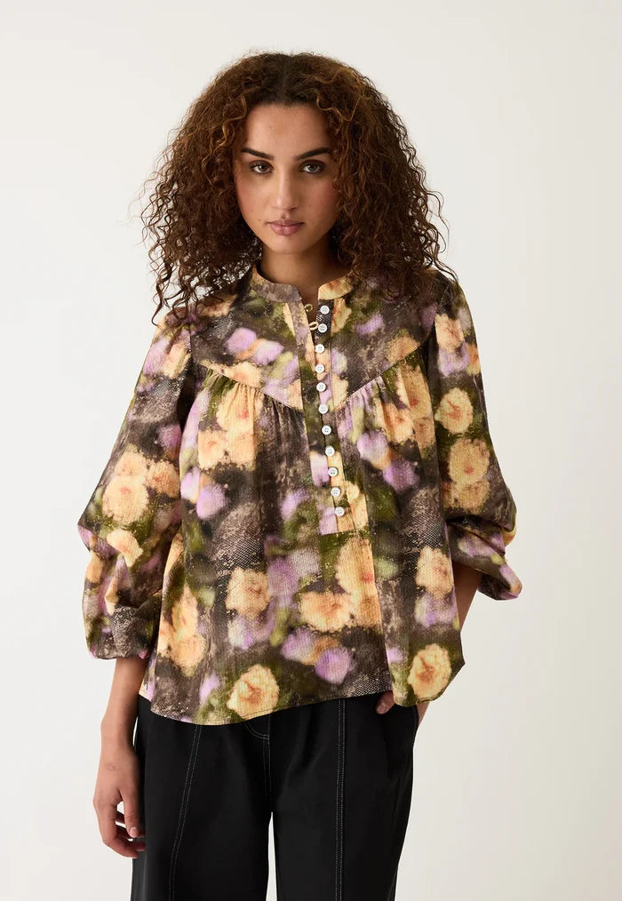 Nancybird - Sierra Blouse - Rain Floral - W26-A46RF
