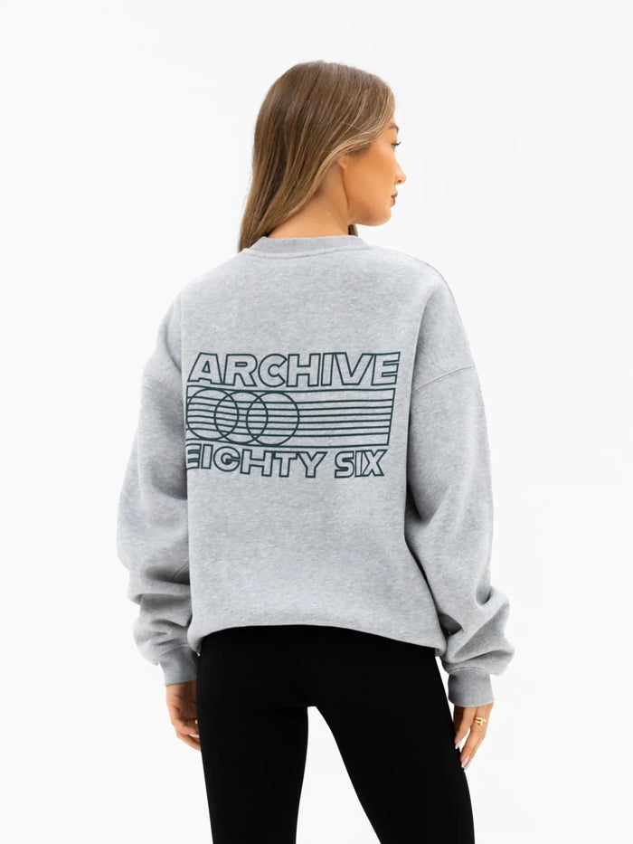 Naomi Oversized Jumper - Marl Grey