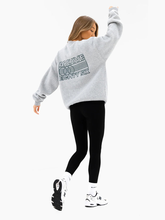 Naomi Oversized Jumper - Marl Grey