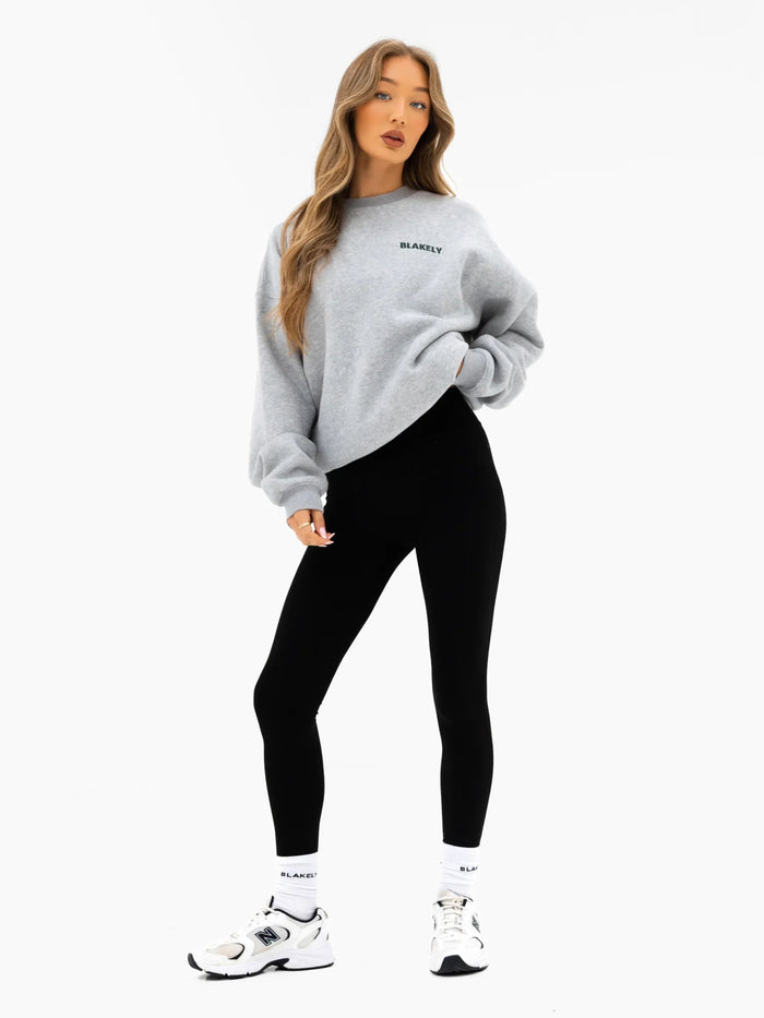 Naomi Oversized Jumper - Marl Grey