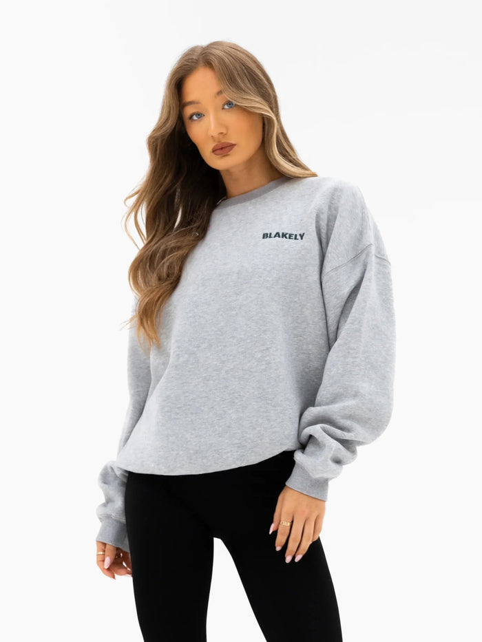Naomi Oversized Jumper - Marl Grey
