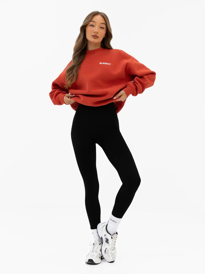 Naomi Oversized Jumper - Washed Red