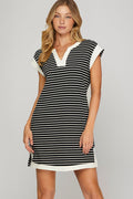 Nautical Striped T-Shirt Dress