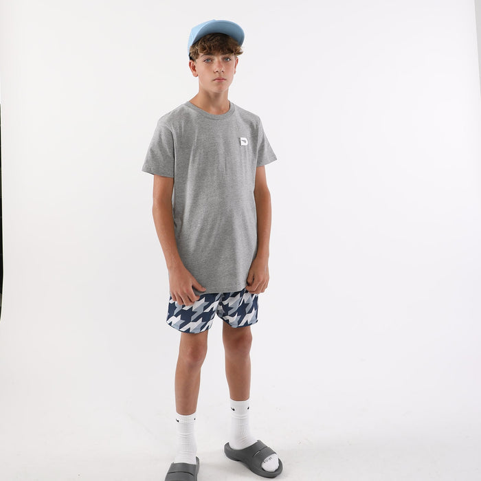 NAVY HOUNDSTOOTH SHORTS