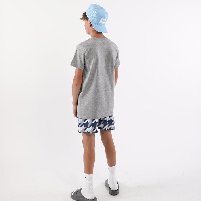 NAVY HOUNDSTOOTH SHORTS