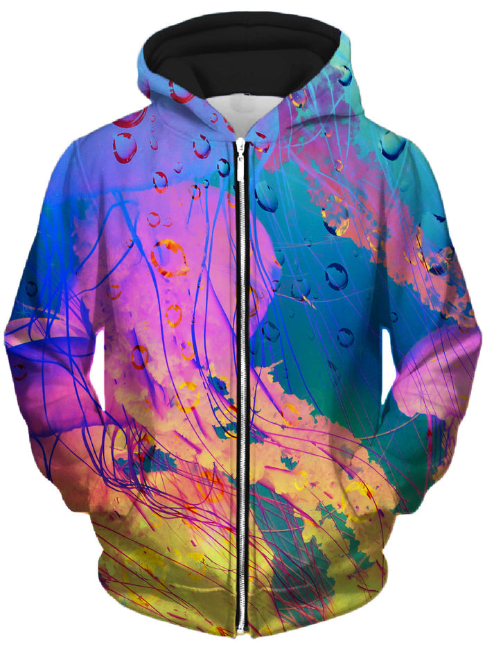 Neon Jelly Unisex Zip-Up Hoodie Lucid Eye Studios Epic Hoodie