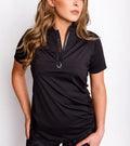 New Calliope Golf Black Lady Player Golf Polo Size S MSP$98