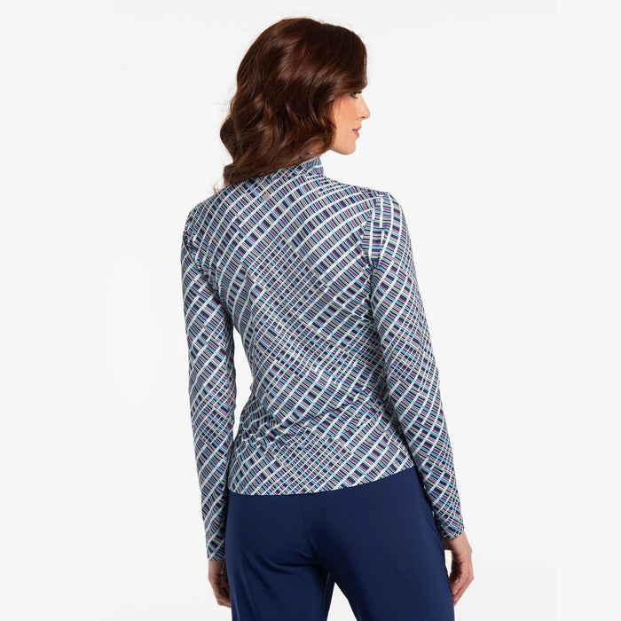 New EP NY Longsleeve Multi Plaid Print Sunshirt - Inky Multi Size M MSP$97