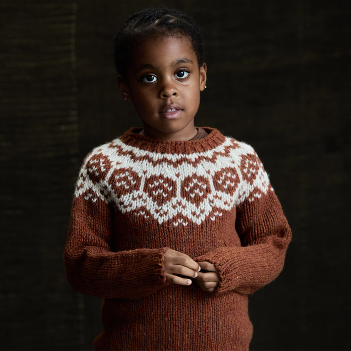 Norse Baby & Kids Sweater - Donegal Wool - Cinnamon