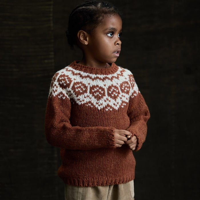 Norse Baby & Kids Sweater - Donegal Wool - Cinnamon