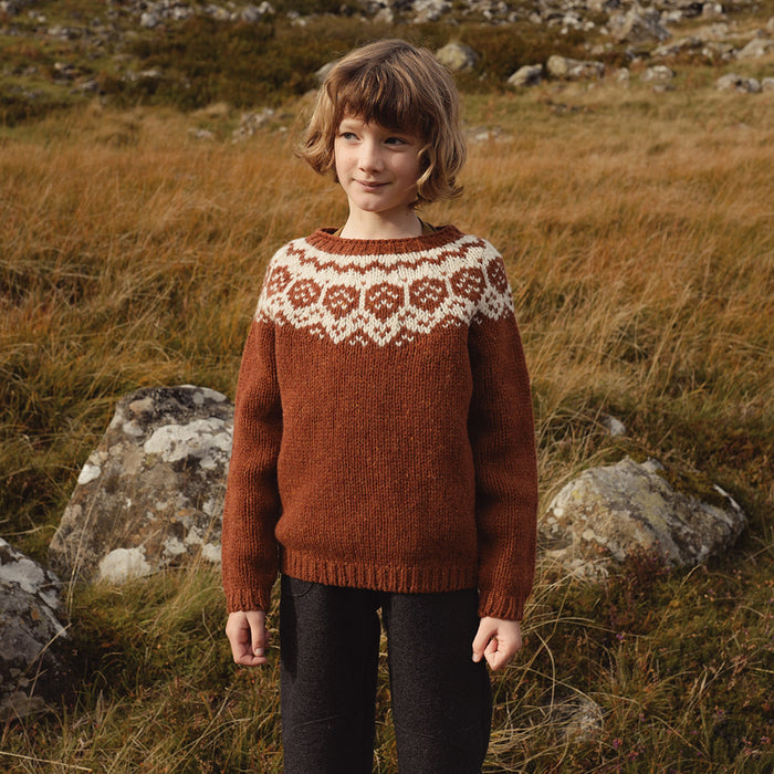 Norse Baby & Kids Sweater - Donegal Wool - Cinnamon