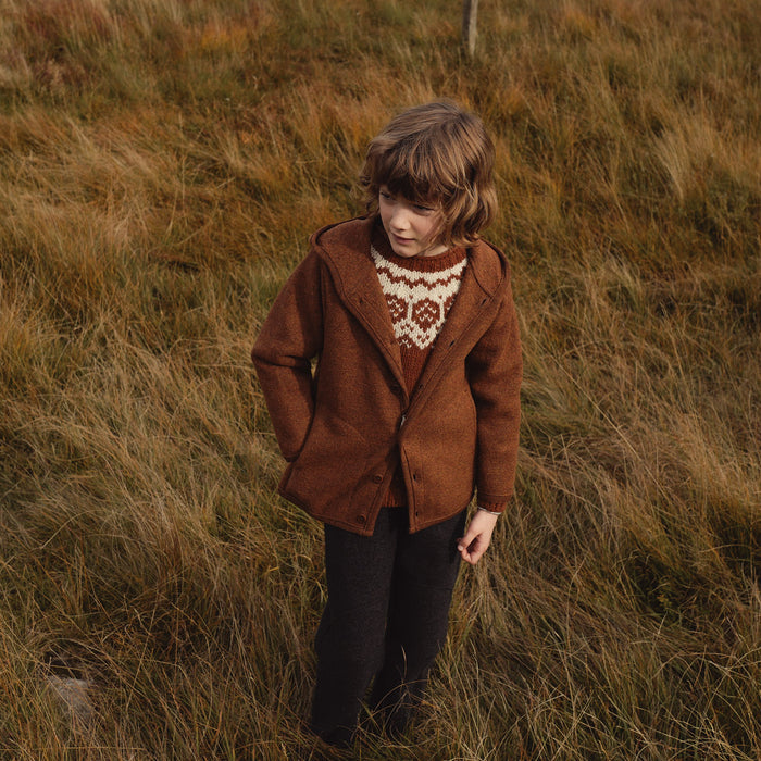 Norse Baby & Kids Sweater - Donegal Wool - Cinnamon