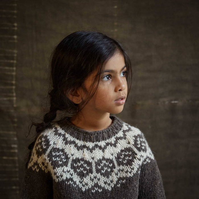 Norse Baby & Kids Sweater - Donegal Wool - Granite