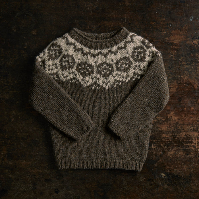 Norse Baby & Kids Sweater - Donegal Wool - Granite