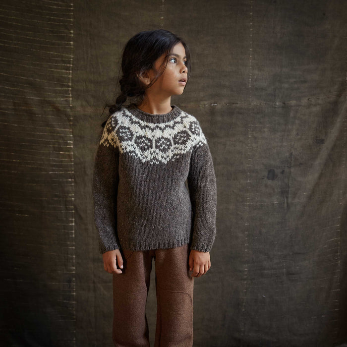 Norse Baby & Kids Sweater - Donegal Wool - Granite