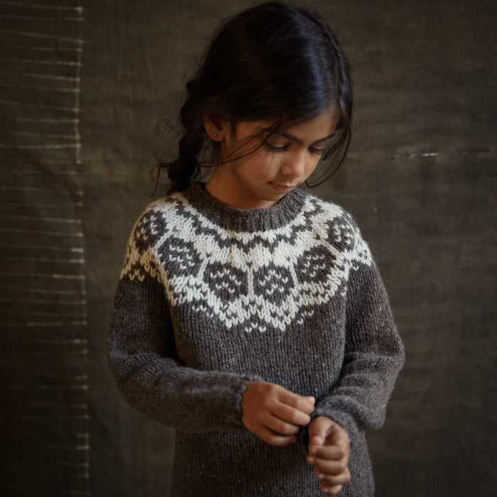 Norse Baby & Kids Sweater - Donegal Wool - Granite