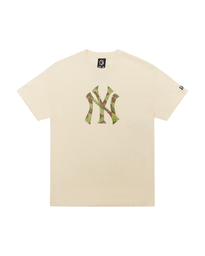 NY Yankees Space Camo Logo Tee