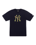 NY Yankees Space Camo Logo Tee