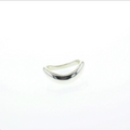 Sterling silver offshore ring with smooth curved wave design