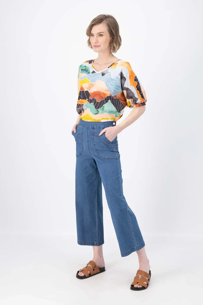 Olga de Polga - Peggy Ligera Pants - Light Wash / Summer Denim