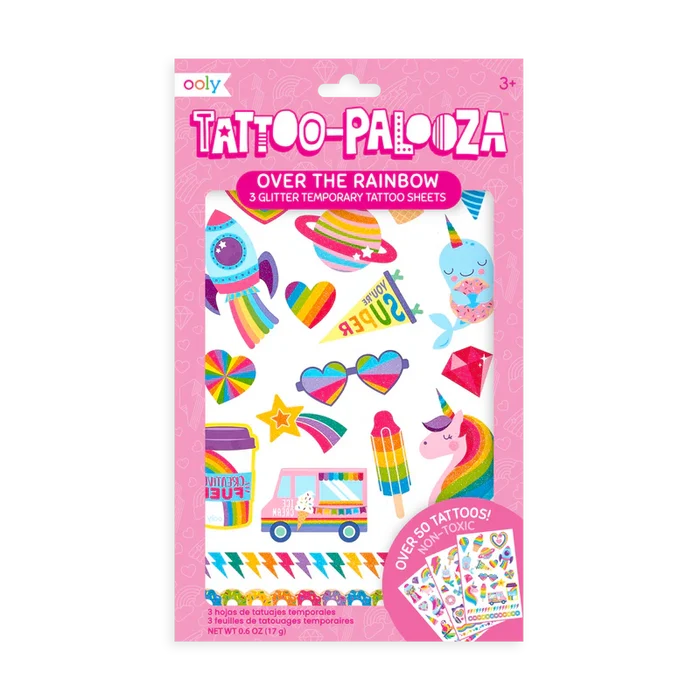 Ooly - Tattoo-Palooza Temporary Tattoos - Over the Rainbow
