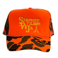 Orange Camo Trucker Hat