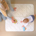 Organic Baby Playmat - 100% Cotton & Washable British Wool Plastic free square