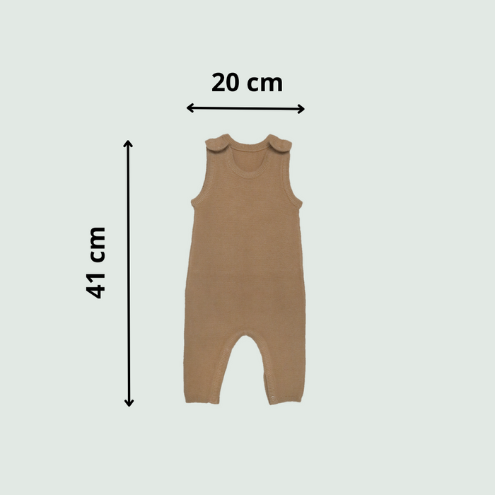Organic-Cotton-Baby-Romper-Hazelnut