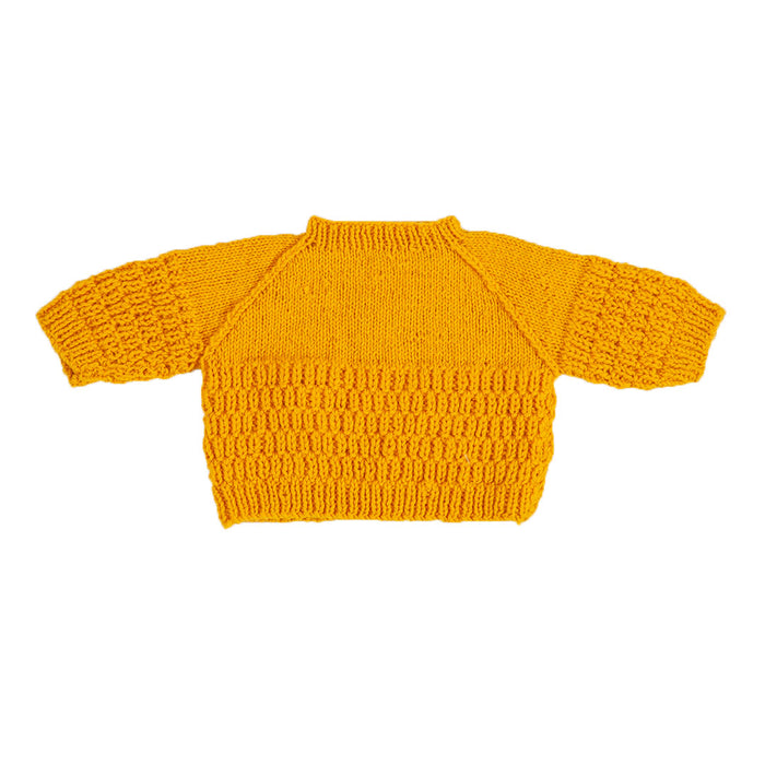 Organic Wool  |  Pullover  |  Day Lily - 0-1 Month - Mojopanda Organic  Store
