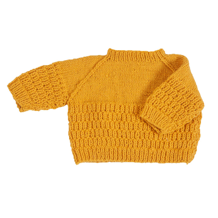 Organic Wool  |  Pullover  |  Day Lily - 0-1 Month - Mojopanda Organic  Store