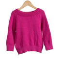 Organic Wool  |  Pullover  |  Fuchsia Fedora | Size- 5 years - Mojopanda Organic  Store