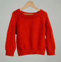 Organic Wool   |  Pullover  |   Grenadier | Size- 5 Years - Mojopanda Organic  Store