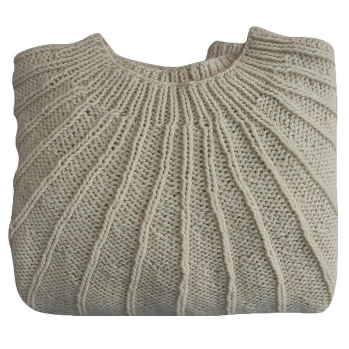 Organic Wool  | Pullover |   Ivory - Mojopanda Organic  Store