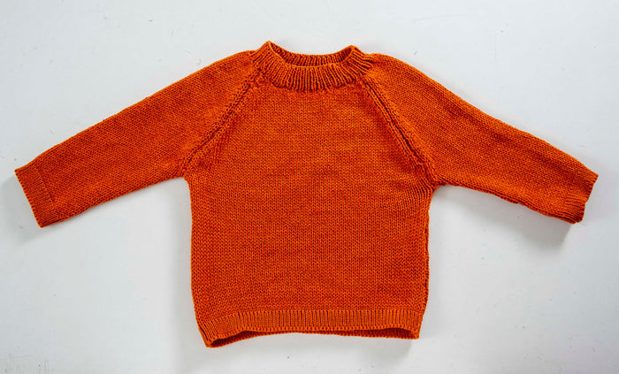 Organic Wool | Pullover |Tomato Cream | Size-5 years - Mojopanda Organic  Store