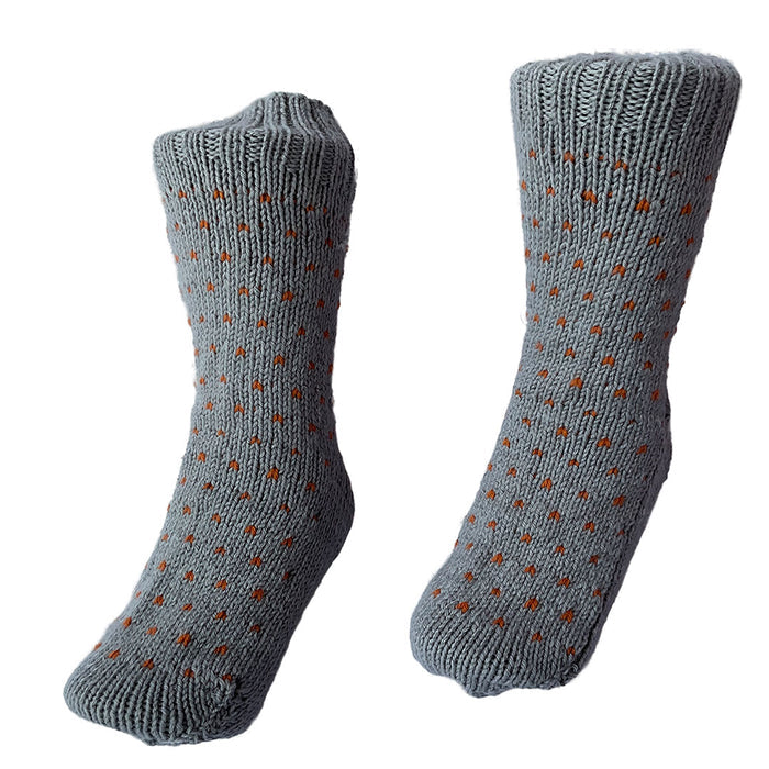 Organic Wool | Socks  For Men & Women | Ultimate Grey & Tomato Cream - Mojopanda Organic  Store