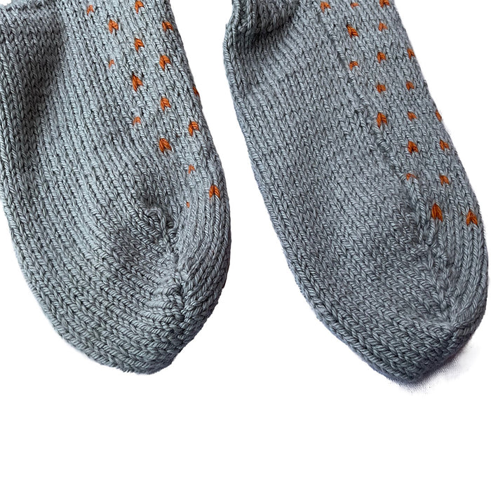 Organic Wool | Socks  For Men & Women | Ultimate Grey & Tomato Cream - Mojopanda Organic  Store