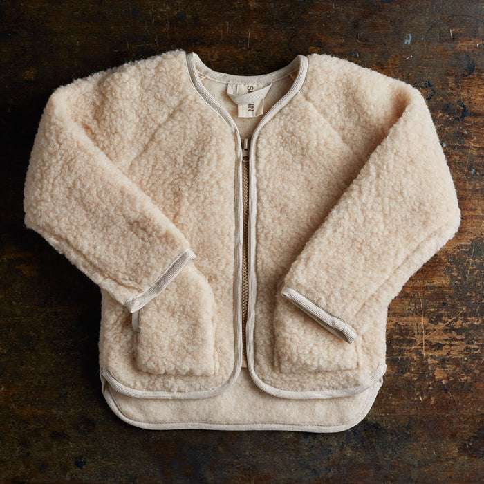 Oribi Baby & Kids Jacket - Wool Teddy Fleece - Oatmeal