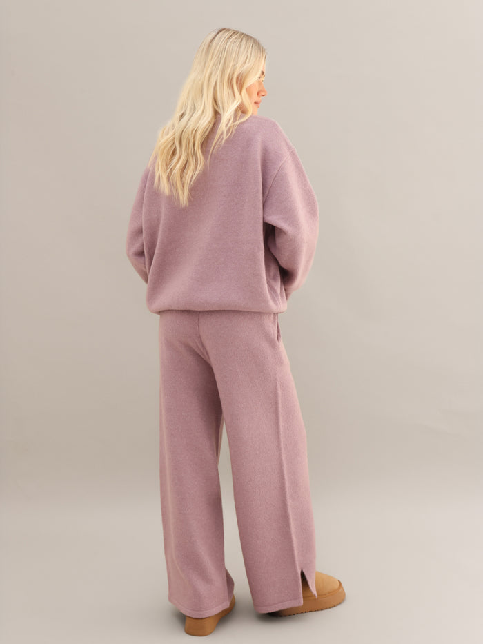 Oversized Knitted Jumper - Dusty Pink