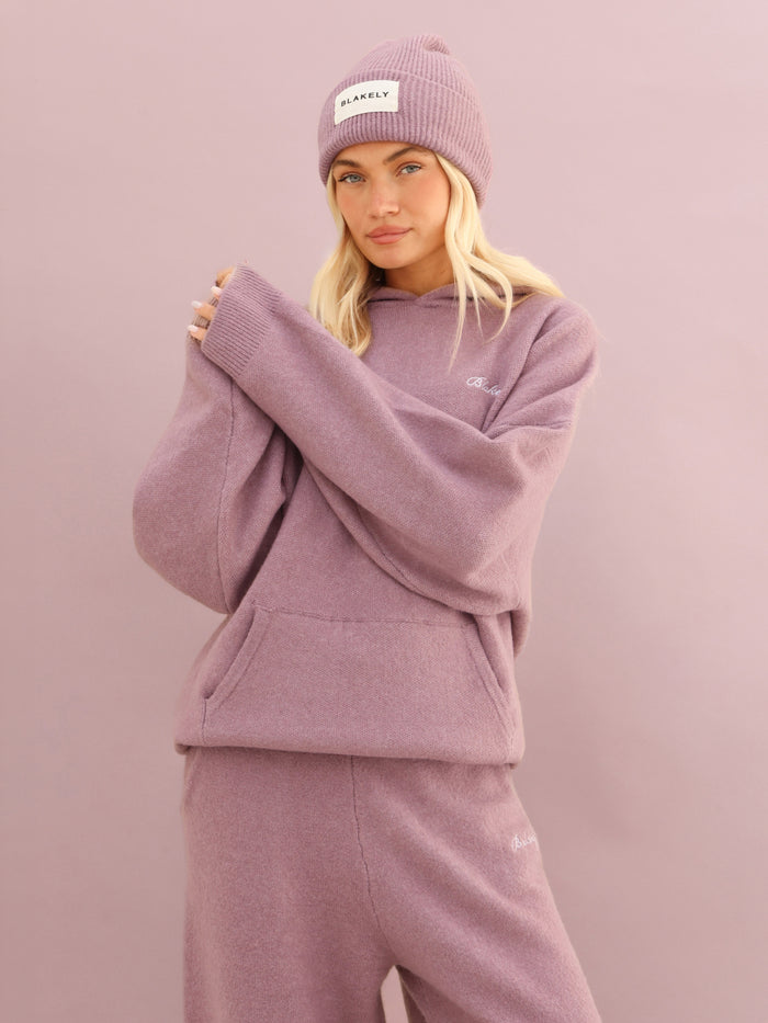 Oversized Knitted Jumper - Dusty Pink