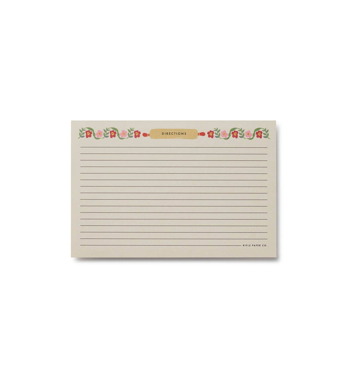 Pack of 12 Home Sweet Home Recipe Cards Rifle Paper Co.