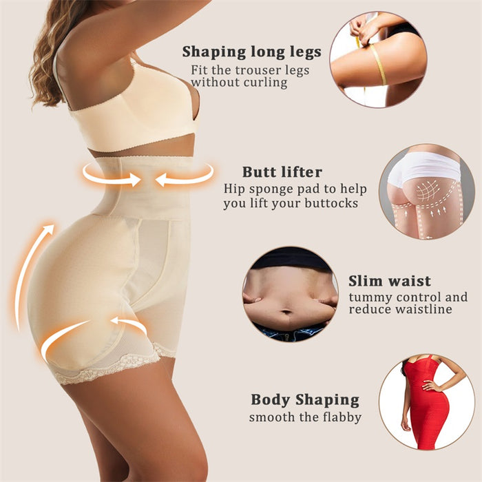 Padded Buttocks Pant Belly Tummy Wrap Body Shaper for Waist Slimming