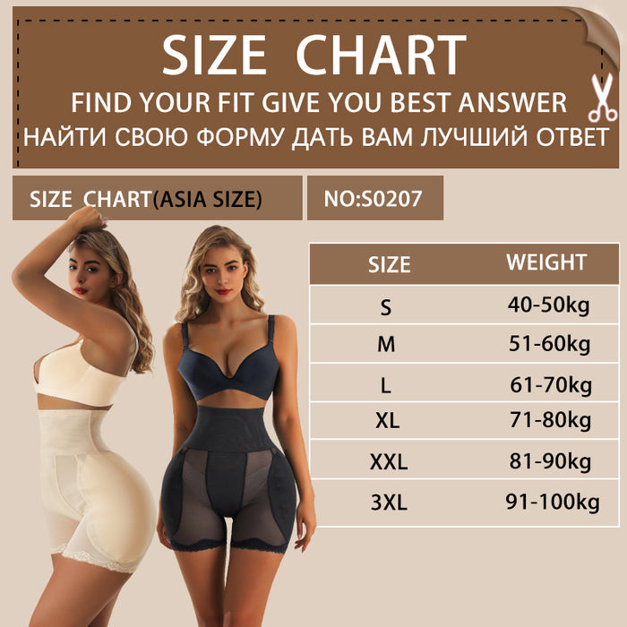 Padded Buttocks Pant Belly Tummy Wrap Body Shaper for Waist Slimming