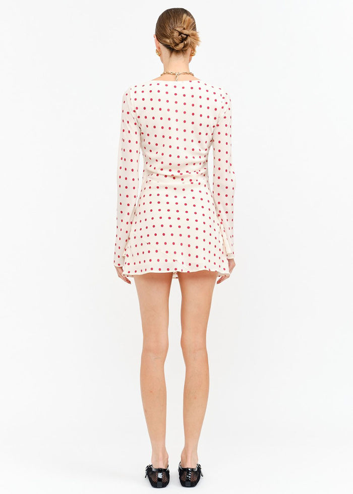 Palermo Polka Dot Mini Dress - Cream